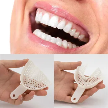 

2/10pcs Dental Impression Plastic Trays Without Mesh Tray Dentist Tools Dentistry Lab Material Teeth Holder Trays Dentist Tools