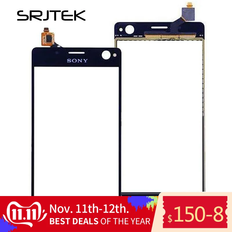 Для sony Xperia C4 E5303 E5306 E5333 сенсорный экран дигитайзер сенсор запасная Передняя