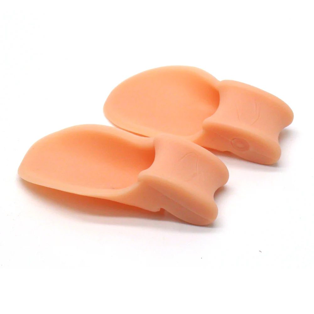 2pcs Single Hole Thumb Valgus Toe Points Hallux Valgus Correction Is Blackmailed Toe Valgus Orthosis Silicone Foot Care Z34601