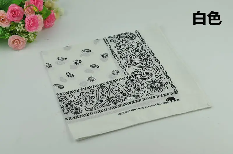 12pcs 12 шт. 45 см* 45 см винтажные хип-хоп банданы для мужчин Карманный квадратный платок женский носовой платок повязка на голову шейный шарф браслет - Цвет: 12pcs