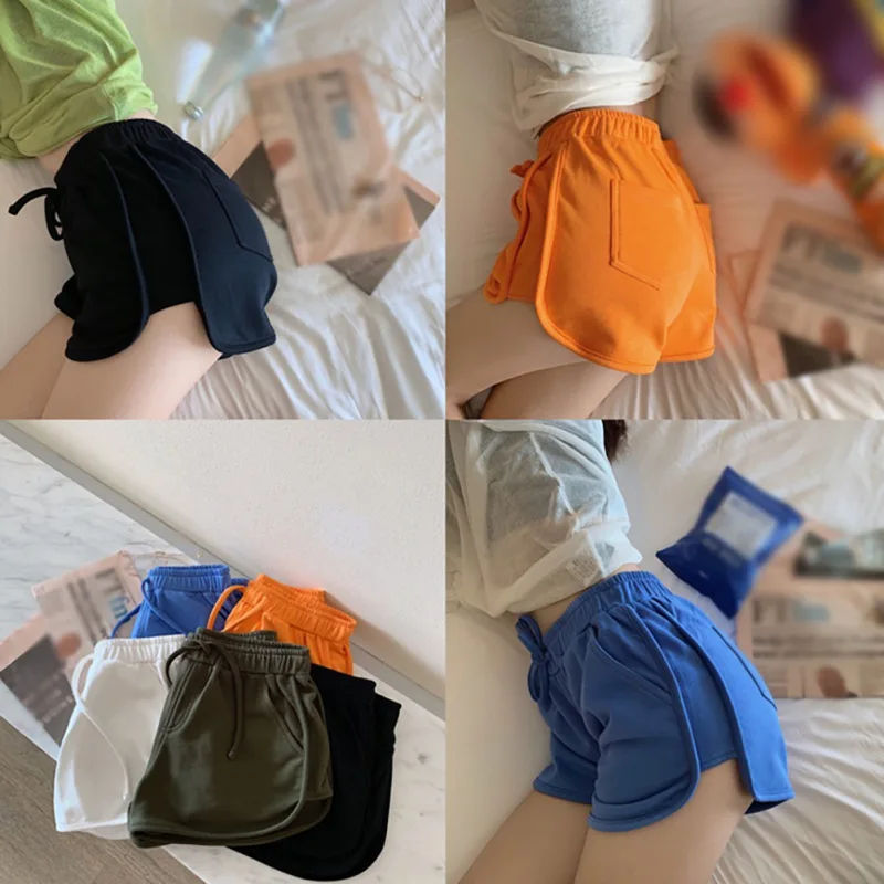 Korean Summer Woman Shorts New Solid Color Wide Leg Loose Casual High Waist Pantalon Corto Mujer Fashion Trend Short Femme