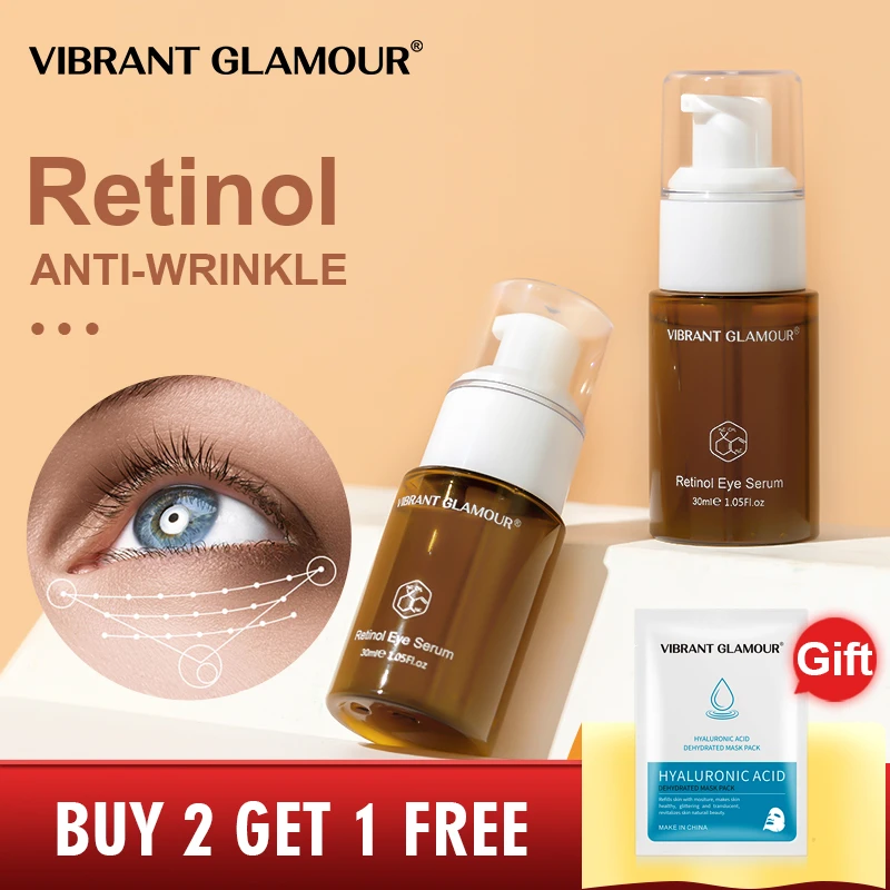 Vibrant Glamour Retinol Eye Serum Moisturizing Anti Aging Repair Dark Circles Anti Wrinkle Reduce Fine Lines Essence Eye Care Aliexpress