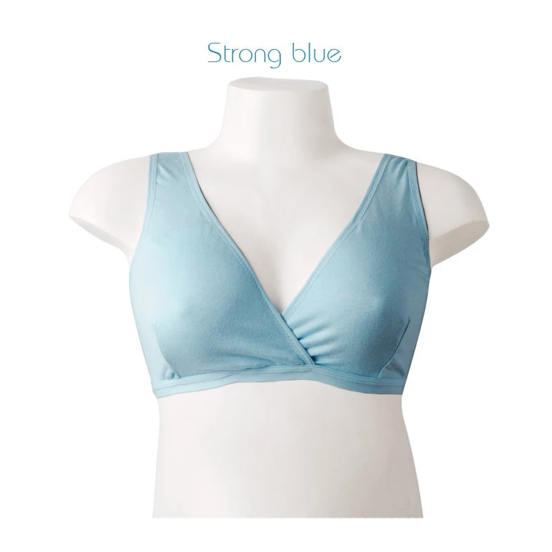Blue 50-70kg Модальный комфортный комплект бюстгальтеров для беременных и кормления беременных кормящих женщин нижнее белье бюстгальтер для кормления грудью бюстгальтер для беременных - Цвет: Blue 50-70kg