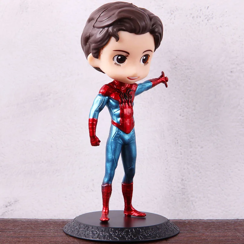 Q Posket игрушка Человек-паук Питер Паркер ПВХ Marvel Legends Человек-паук Коллекционная модель игрушки