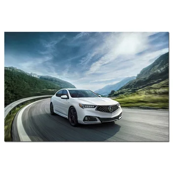 

2018 Acura TLX A-Spec Cars Photo Wall Art Posters HD Picture Print Modern Canvas Paintings Wall Picture for Living Room Decor