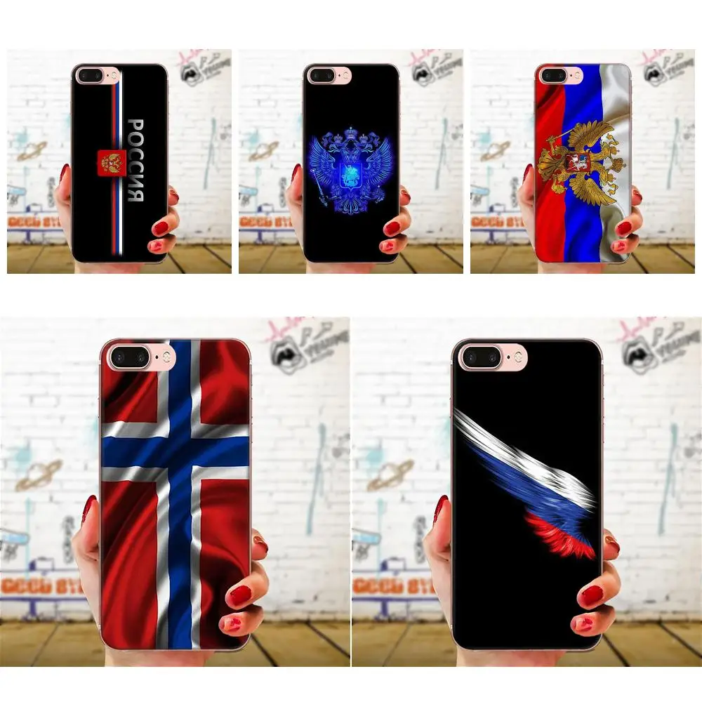 Мягкий мобильный чехол русский яркий флаг для Huawei Honor Nova Note 5 5I 8A 8X10 Pro 9X Moto G G2 G3 G4 G5 G6