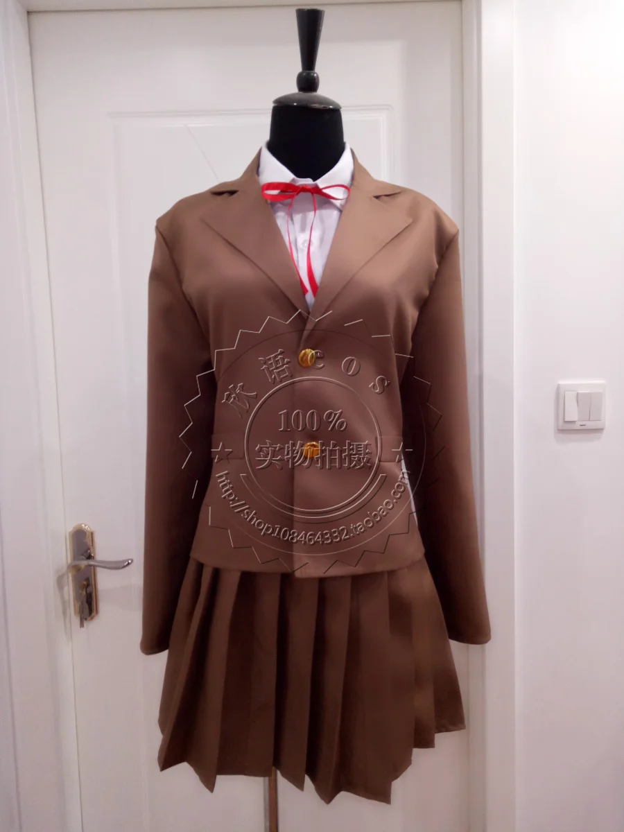 

Custom size Danganronpa3 -The End of Cosplay Costume Koizumi Mahiru Cosplay JK Uniform Woman Cos Costume Coat+Shirt+Skirt+Tie