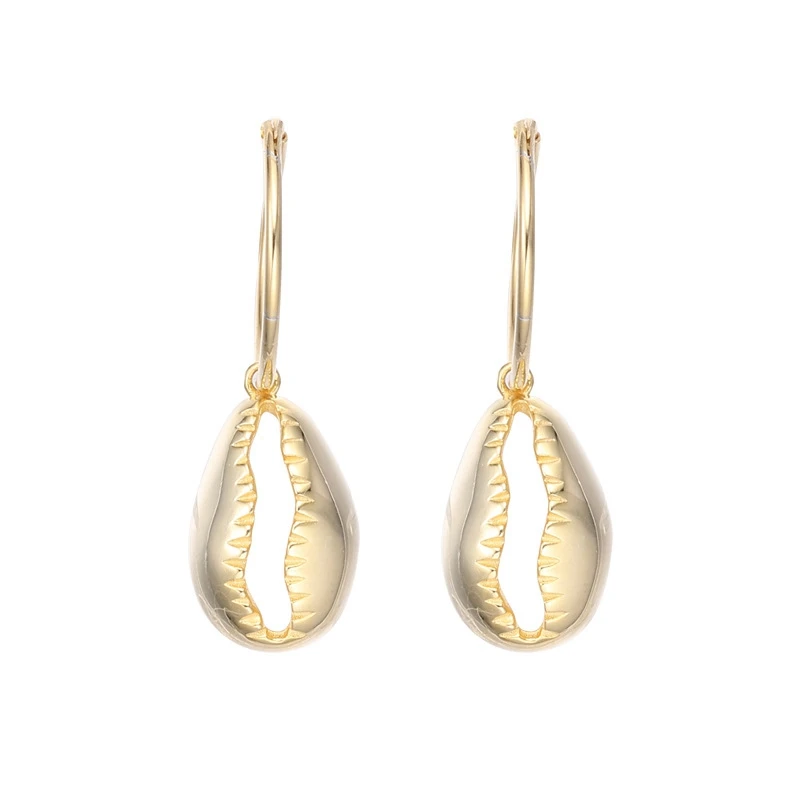 Louleur Genuine 925 Sterling Silver Shell Earrings For Women Hot Sale Western Style Gold Earrings Female Silver Jewelry Gifts
