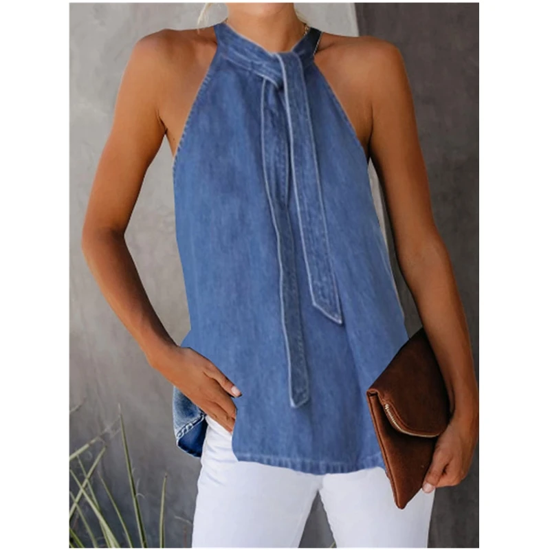 

HIRIGIN Women Ladies Newest Casual Sleeveless Tops Blouse Lady Halter Strapless Fashion Top Short Shirts S-XL