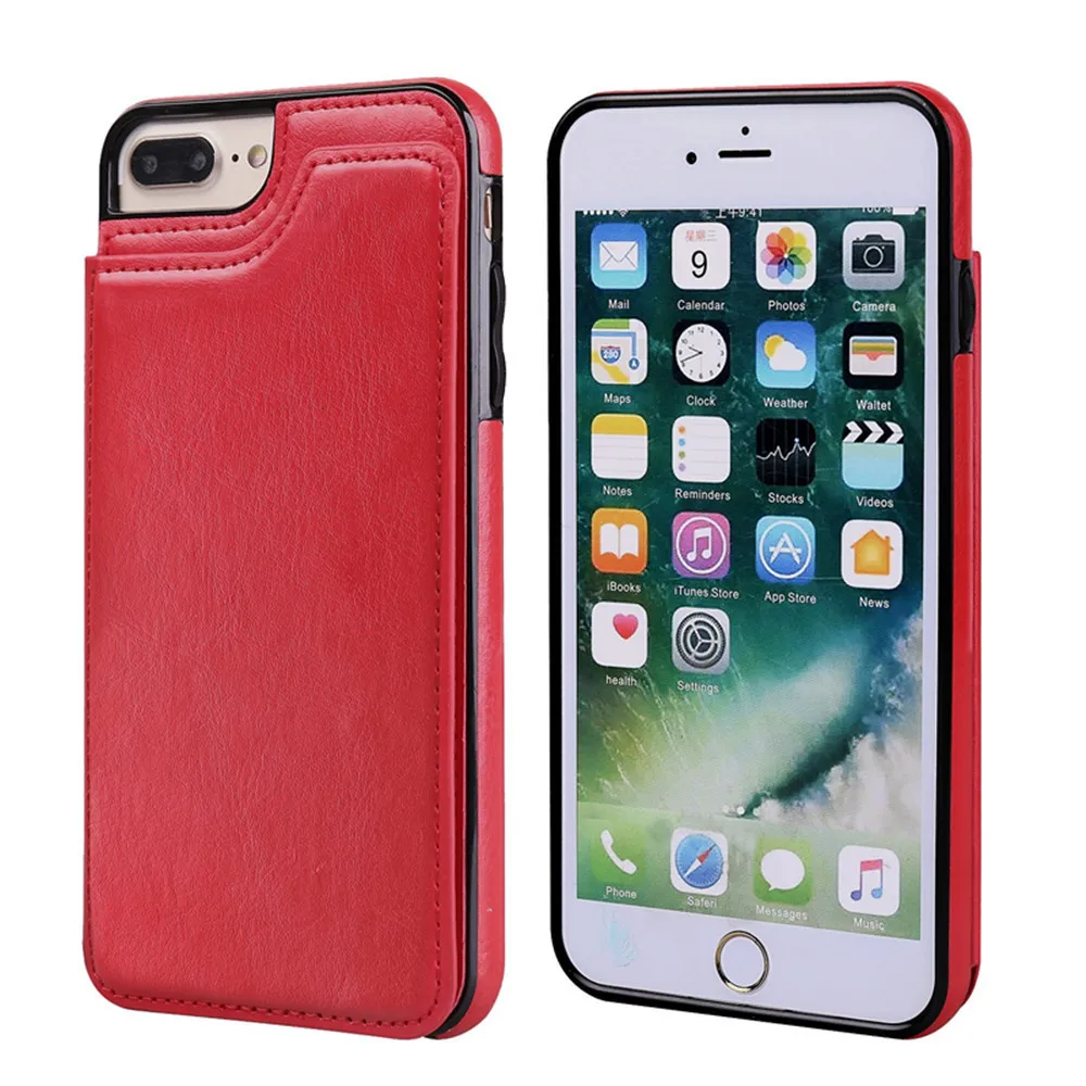 2 in 1 Unique Dual-use Card Wallet Flip Leather Phone Case For IPhone 7p/8p Shockproof Anti-scratch Lightweight Phone cover 