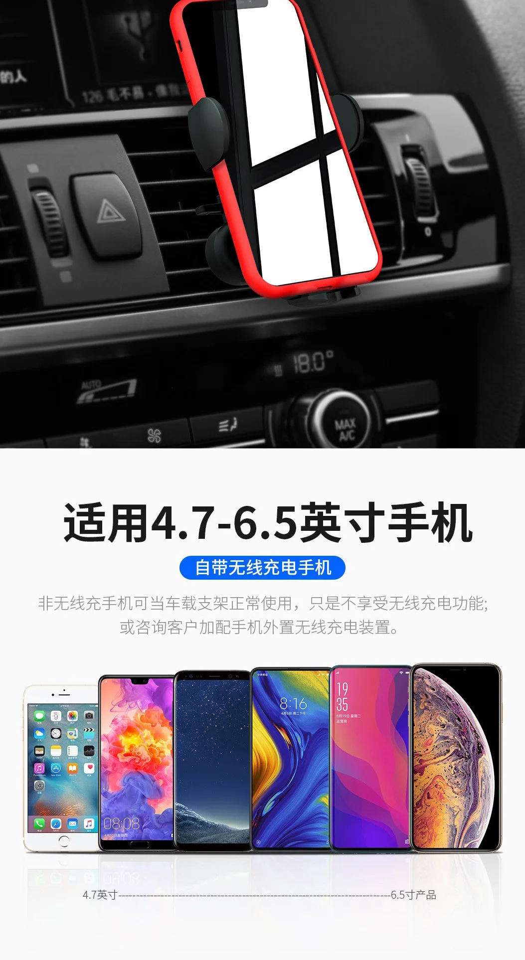 15 Вт беспроводное автомобильное зарядное устройство для iPhone, автомобильное беспроводное индукционное зарядное устройство для iPhone 11 8 Pro X XR XS samsung S8 S9 S10