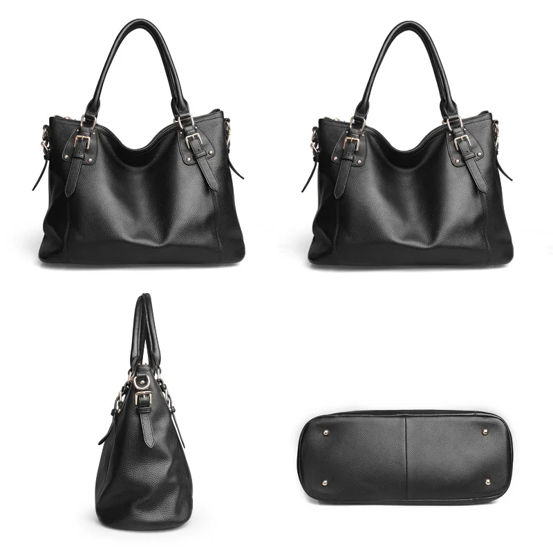 

First Layer Cowhide Handbag Genuine Leather Large-Volume-Shoulder Guangzhou WOMEN'S Bag