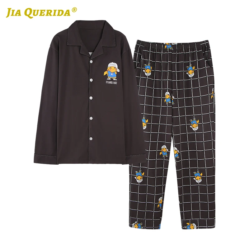 Matching Pijamas Couple Pajamas Sets Sleepwear Homesuit Homeclothes Long Sleeve Long Pants Cartoon Printing Pj Set Pajamas Set Matching Pijamas Couple Pajamas Sets Sleepwear Homesuit Homeclothes Long Sleeve Long Pants Cartoon Printing Pj Set Pajamas Set