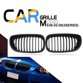 

Matte Black Front Sport Kidney Grille Grill for BMW E46 325Ci 330Ci 2003-2006 2-Door LCI 51137064318 51137064317