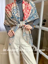 

horse print Cashmere Silk Scarf 140 Designer Scarf Cashmere Hand Rolled Hem 140 Cm Silk Big Foulard Hiver Femme Cachemire