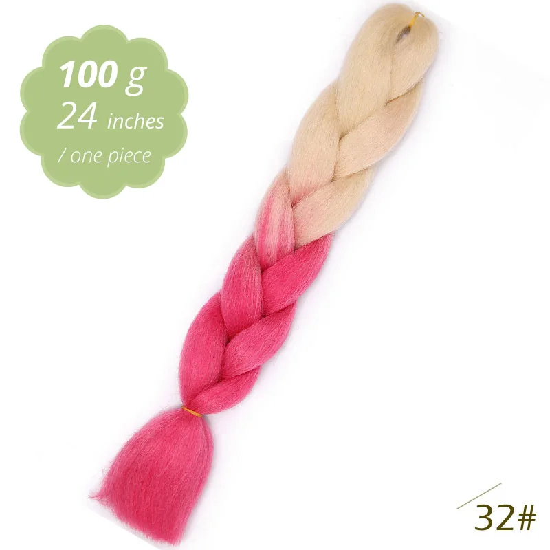 #530 AISI BEAUTY, синтетические плетеные волосы, Омбре, огромные волосы, косички, каникалон, вязанные волосы, для наращивания, радужные, косички, розовый, блонд - Цвет: #530