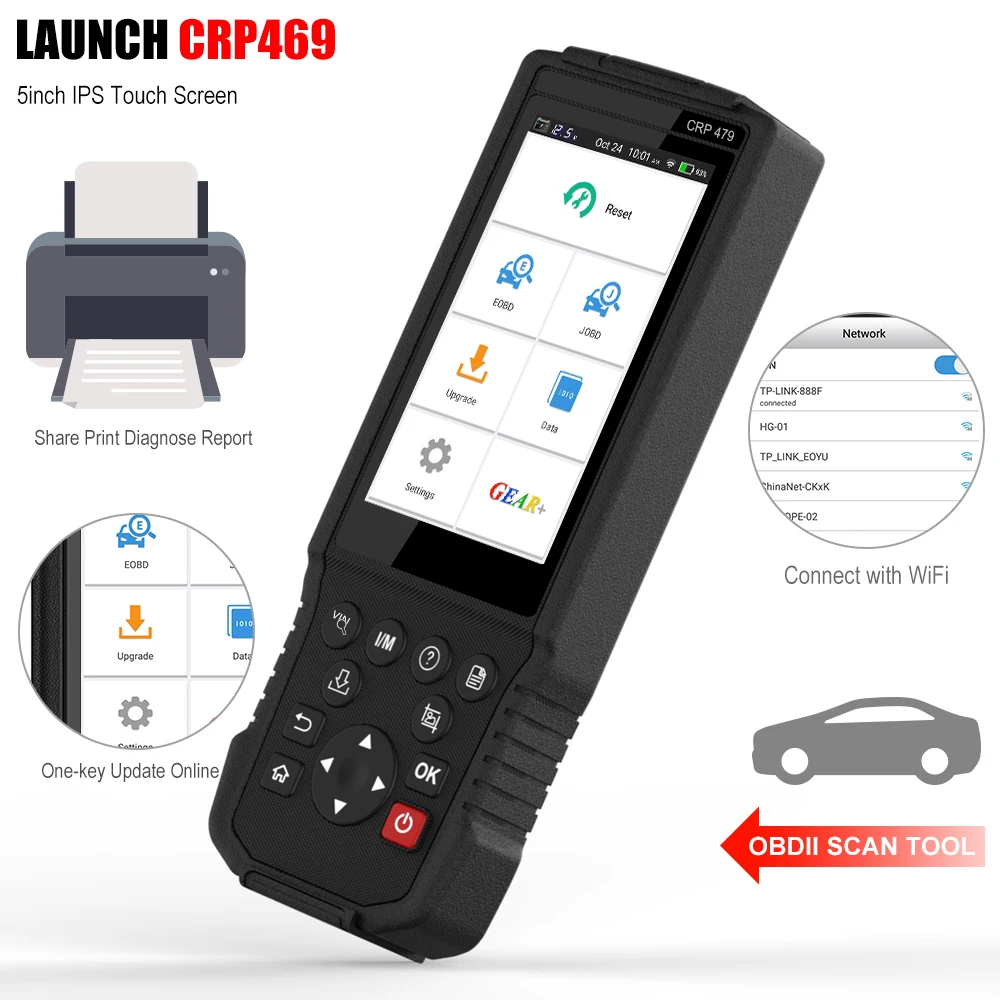 LAUNCH X431 CRP479 диагностика автоматический диагностический инструмент OBD2 сканер