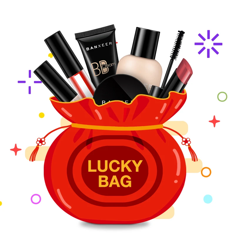 BANXEER счастливый пакет 3 шт. в одном наборе набор косметики комплект - Цвет: lucky bag