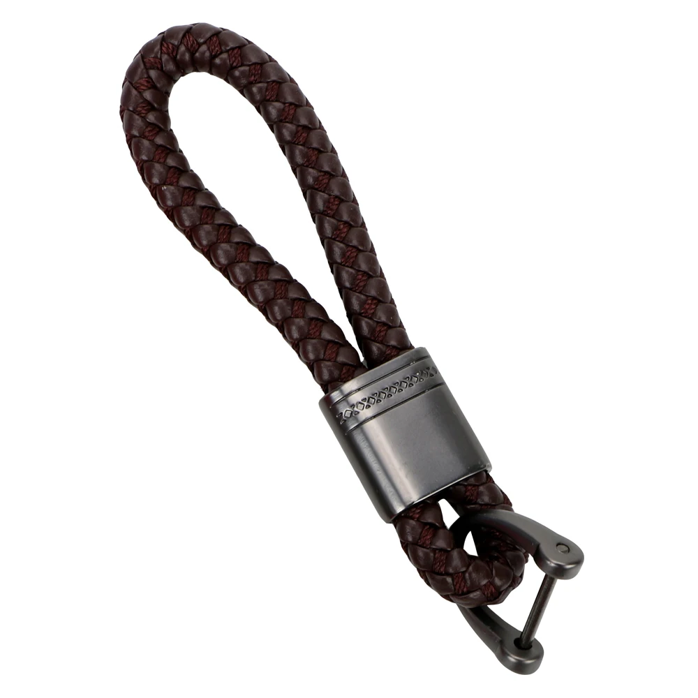 Coffee Long keyring YOSOLO металлический брелок для ключей с толстым стержнем, аксессуары для интерьера, классическое кольцо для ключей в форме D подковы, держатель для ключей - Название цвета: Coffee Long keyring