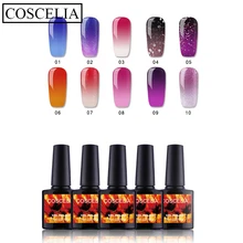 Лак для ногтей изменение температуры замочить от УФ гель-лака клей для маникюра Лак для ногтей инструменты для маникюра наборы для ногтей