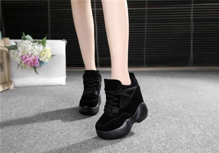 12cm Thick Sole Fashion Sneakers for Women - true-deals-club