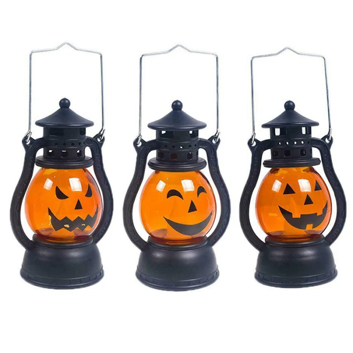 New Hot Halloween Decoration Paper LED Lantern Hanging Pumpkin Lamp Party Home Props SMD66
