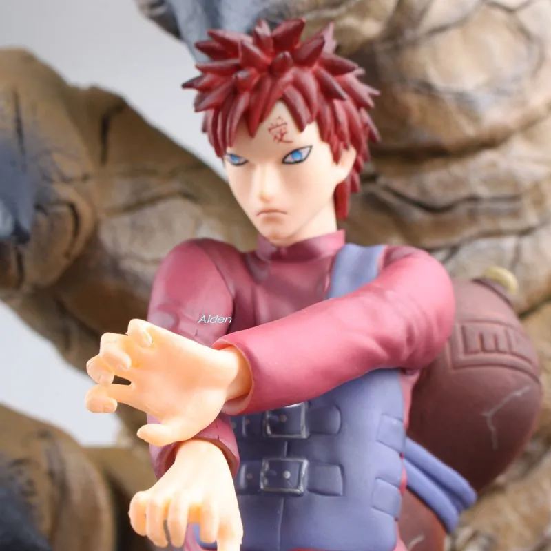 1" Наруто статуя Kazekage Гаара бюст повязка на голову Sabaku no Gaara полная длина портрет Uzumaki Наруто GK экшн-модель игрушечная коробка 31 см Z2790