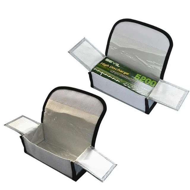 JDRC Lipo Battery Safety Bag 185x75x60mm Mini Waterproof Fireproof Explosion-Proof Portable for FPV Racing Drones 3