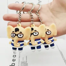 Креативный мультфильм слон-брелок экологически чистый ПВХ мягкий Silcone Stance носить очки слон кукла пакет кулон W