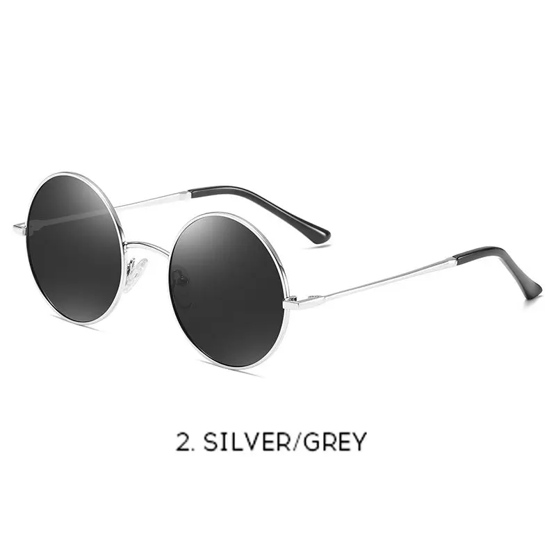 Женские поляризованные солнцезащитные очки UV400 Серый Синий Черный Зеленый RFT201945N - Цвет линз: silver.gray