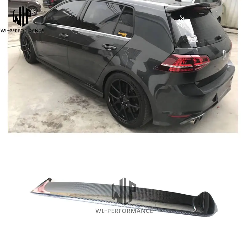 

Golf 7 MK7 RDX type Carbon Fiber Rear Spoiler Lip Roof Wing for Volkswagen VW Golf 7 MK7 14-UP Car stylign exclusive use
