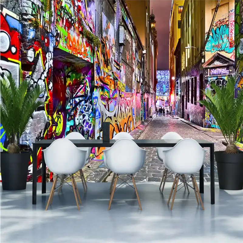 Bien La Calle Graffiti Pintura De La Pared 3d Foto Fondos