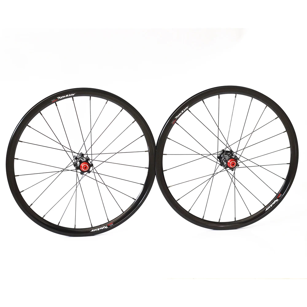 2" 451 406 алюминиевые колеса дисковый тормоз 24 мм высота 24H для мини Velo складывающийся BMX лежачий велосипед Minivelo набор колес