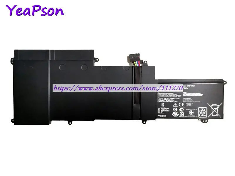 Yeapson C42 UX51 14 8 V 4750 мА/ч 70Wh Аккумулятор для ноутбука Asus UX51VZ 1A U500VZ серии ноутбук