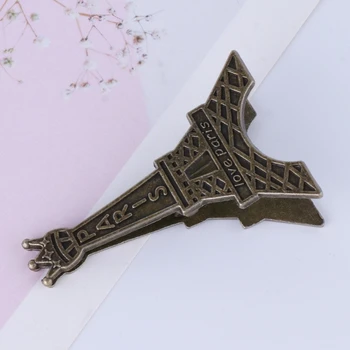 

Vintage Eiffel Tower Paris Metal Memo Paper Clip For Message Decoration Photo