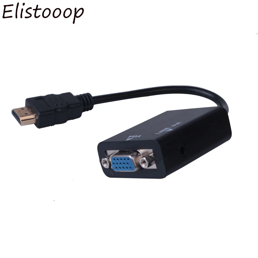 HDMI в VGA кабель конвертер мужской в Famale конвертер цифровой аналоговый HD 1080P для ПК ноутбук ТВ коробка проектор