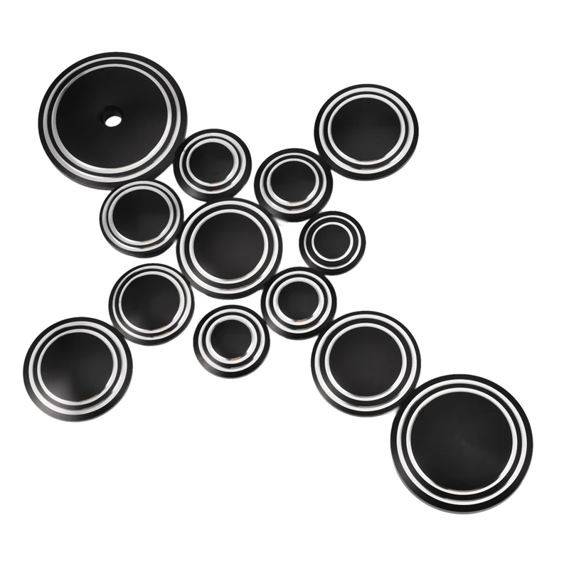 

Motorcycle Aluminum Frame Hole Plug Caps Cover Set for BMW R Ninet R9T 2014 2015 2016 Black