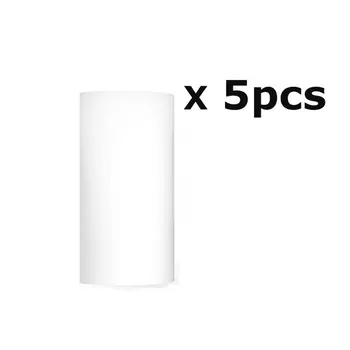 

5 Rolls Printable Sticker Paper Roll Direct Thermal Paper with Self-adhesive 57*30mm for PeriPage A6 Pocket PAPERANG P1/P2