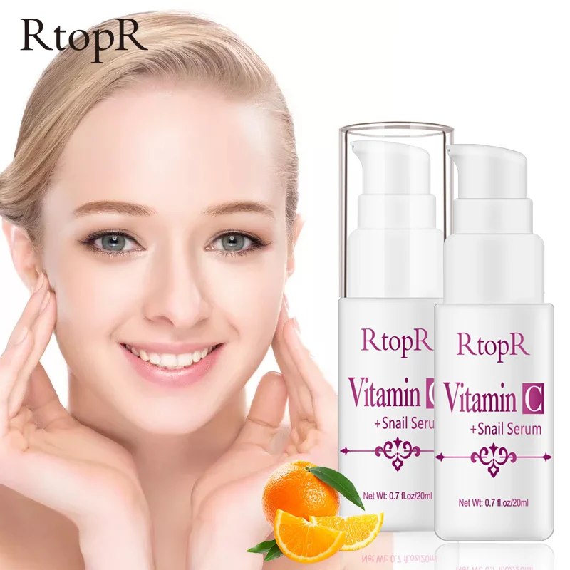 VitaminC Snail Repair Serum Anti Wrinkle Firming Bright Skin For Face Ance Treatment VC Collagen lotion | Красота и здоровье