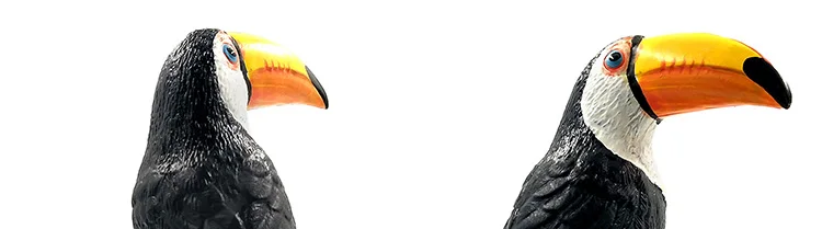 Имитация Тукан Какаду фигурка животного модель Птица Попугай фигурка домашний декор миниатюрное украшение для сада в виде Феи аксессуары Игрушка
