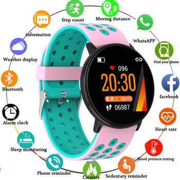 

W8 Smart Watches Weather Forecast Heart Rate Monitor Waterproof Music Control Fitness Watch Sport for iPhone xiaomi