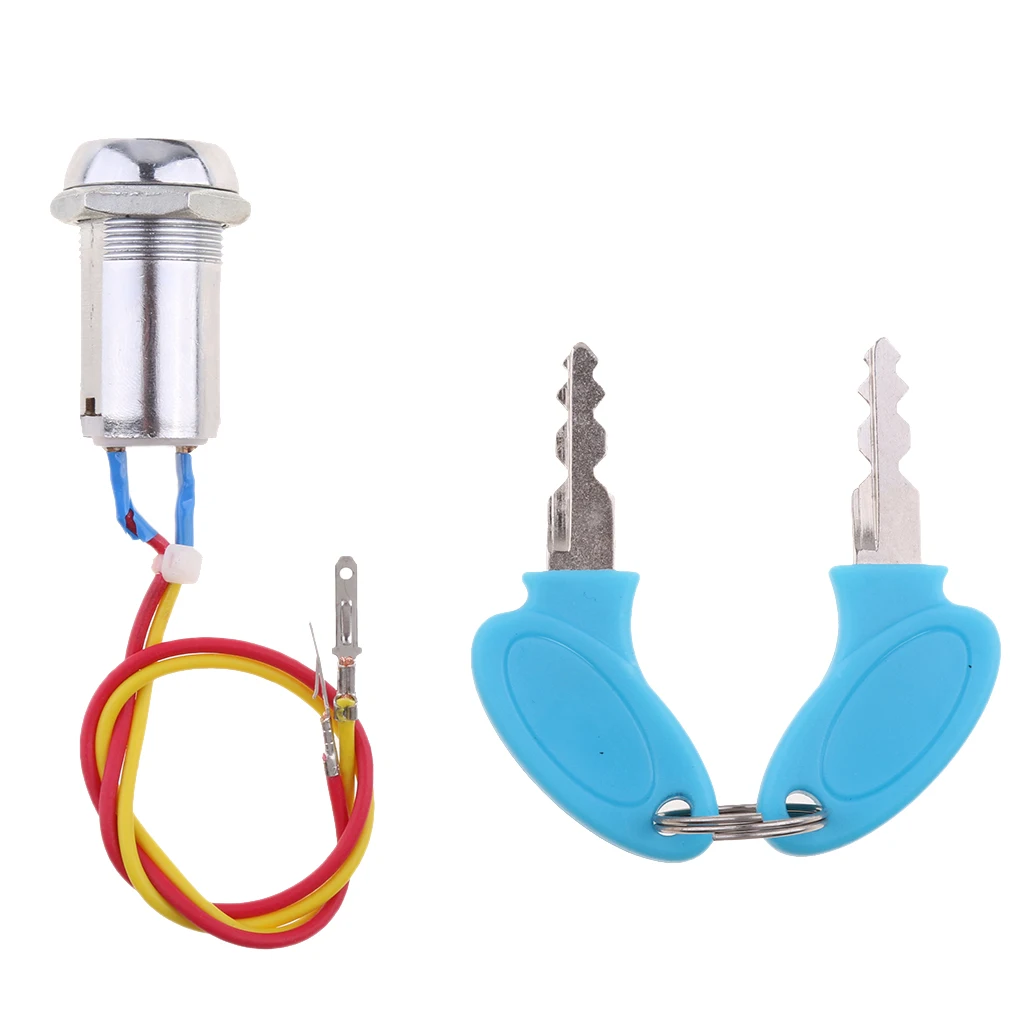 KEY IGNITION SWITCH ATV QUAD POCKET DIRT Pit BIKE SCOOTER 2 WIRE