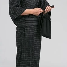 Юката традиционное японское кимоно японская мужская одежда японские пижамы мужские пижамы Домашняя одежда