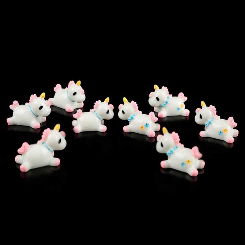 1 шт. Миниатюрная пластиковая фигурка единорога|Статуэтки и миниатюры| |