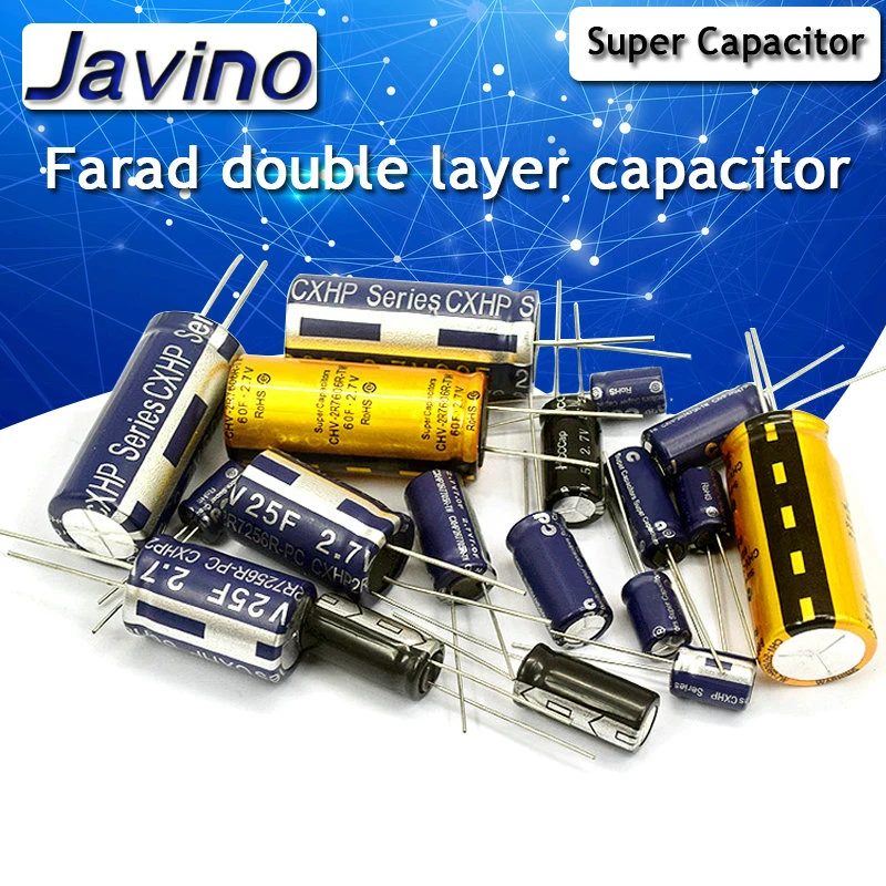 2pcs High Capacity Super Capacitor Farad Capacitor 5 5v 0 1 0 47 1 5 1 0 4 0 5 0 F R Shaped Double Layer Capacitor Diy Kit Instrument Parts Accessories Aliexpress