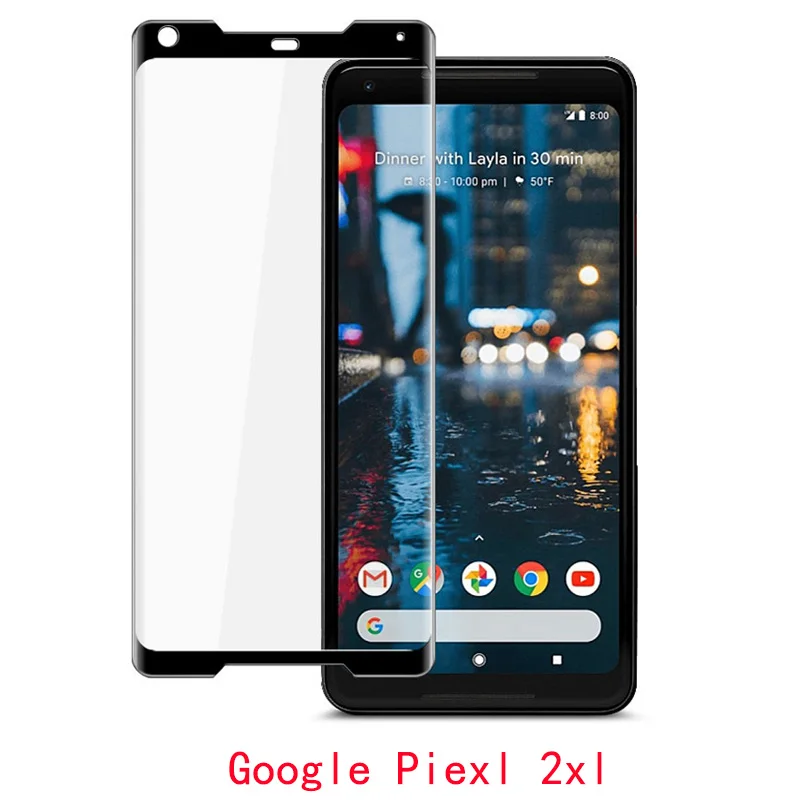 3D Cong Cường Lực Cho Google Pixel 2 2XL 3 3XL Full Bao Da Bảo Vệ Màn Hình Trong Cho Google Pixel 2 3 XL Màng Bảo Vệ Kính