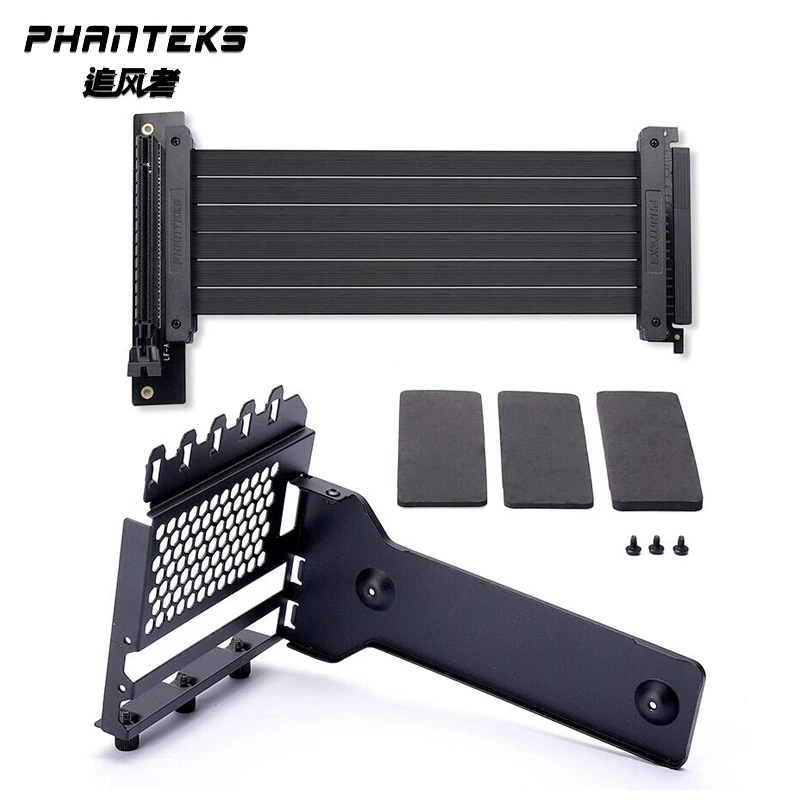 PHANTEKS анти-помехи GPU Расширение линии компьютера PCI-E X16 вертикально VGA карты Кронштейн Набор костюм 7 Слот крепление PH-VGPUKT_02
