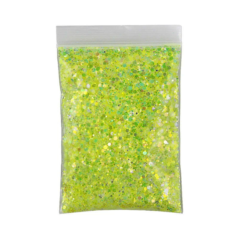 

50G/Bag Luminous Chrome Nail Powder Shiny Glitter Glow In The Dark Gradient Colors Sequins for Makeup Craft DIY Supplies