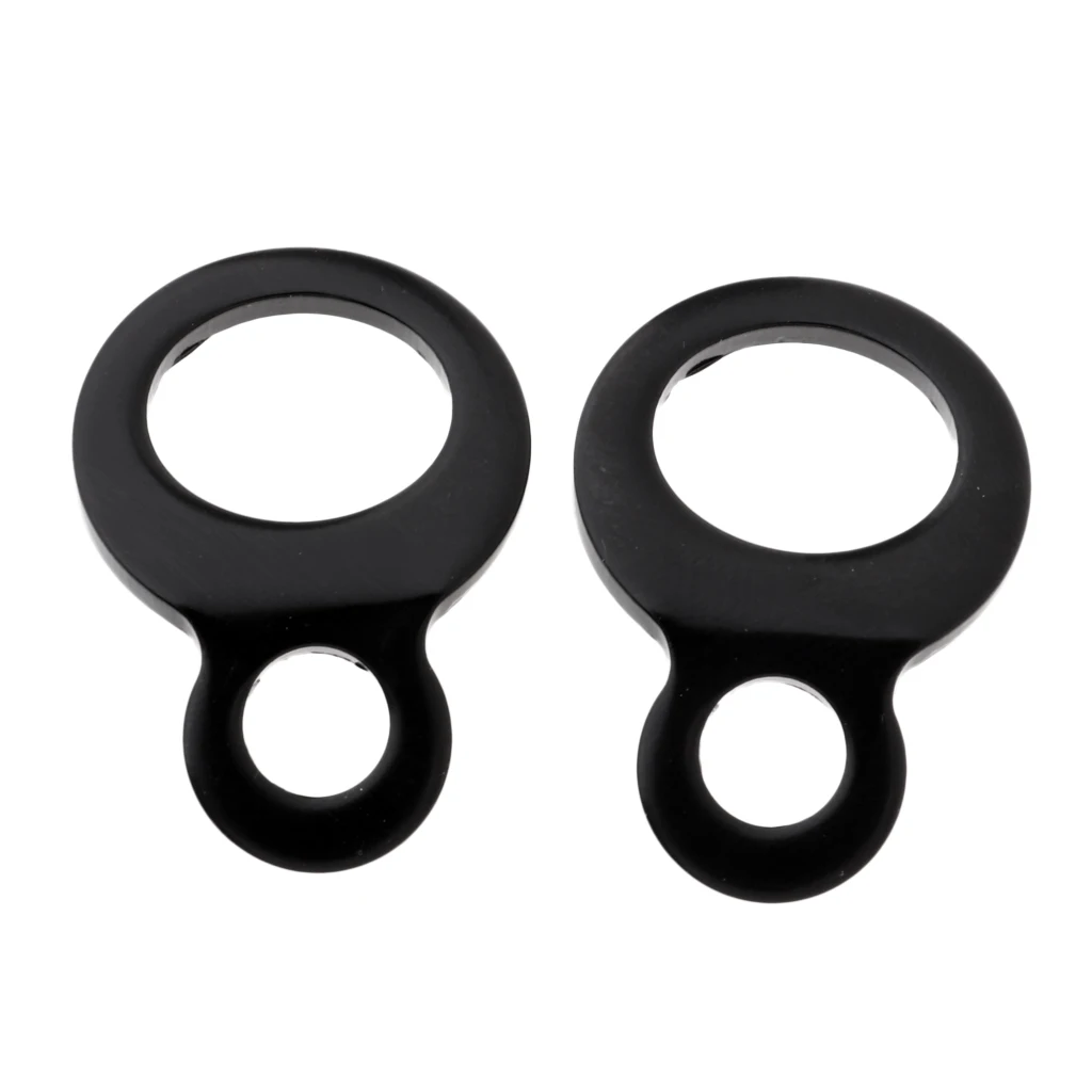 2 Pack of Tie-down Strap O-rings Tie Downs Anchors for Trunk Warehouses Downs Cargo Trailer Stainless Heavy Duty (Black)