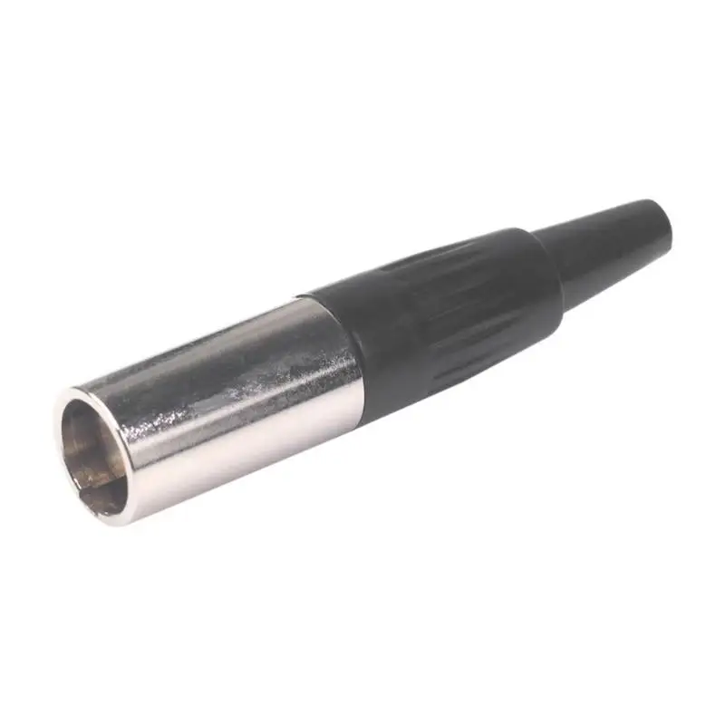 2 Pairs 3 Pin Male+ Female Mini XLR Plugs Cable Mount Small XLR Audio Microphone Connectors for Mic Soldering